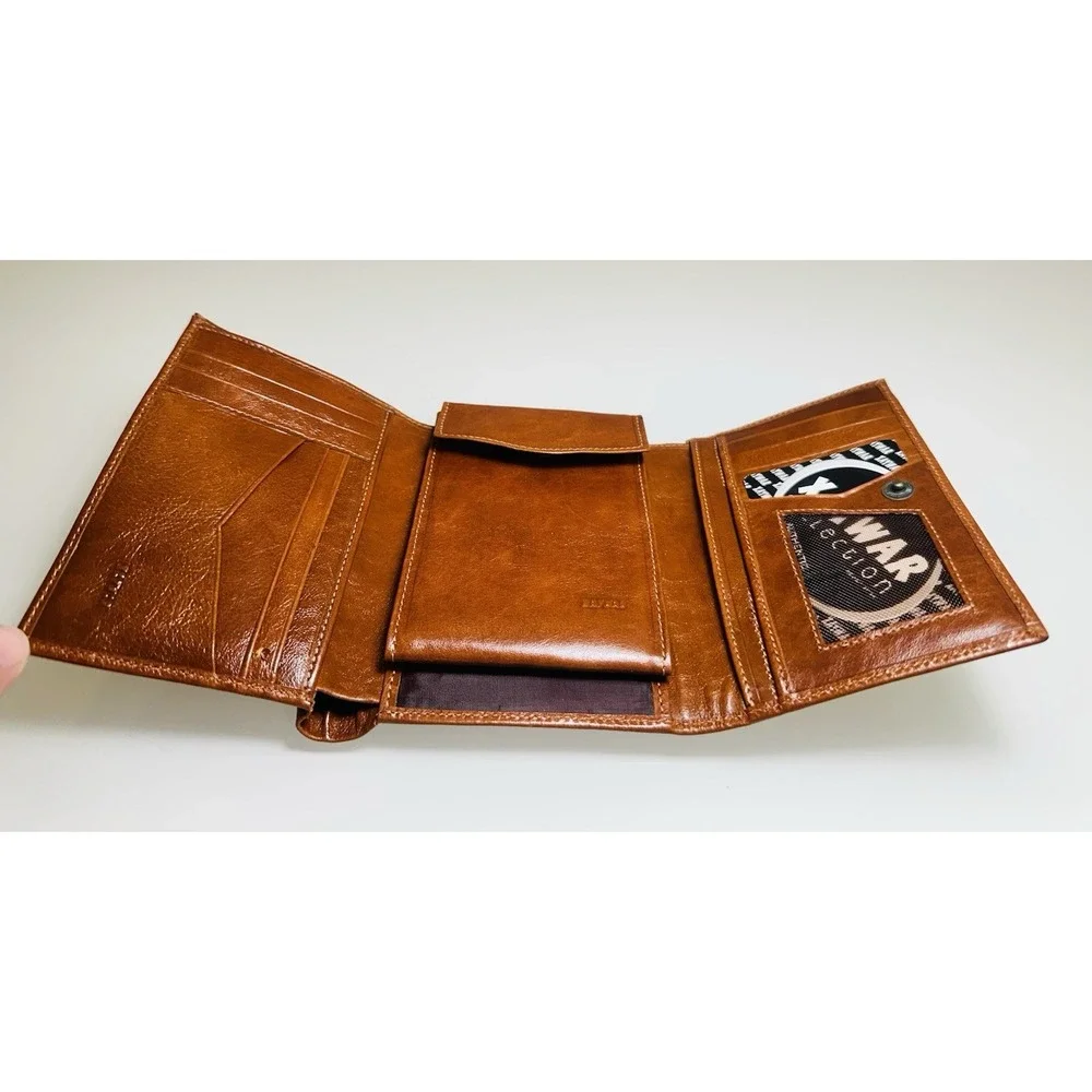 XAYWAR COLLECTION Leather Wallet Cluch Card Holder Light Brown WALLET